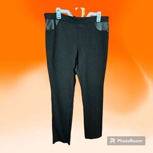 DKNY Jeans Pull On‎ Black Pants Size XL